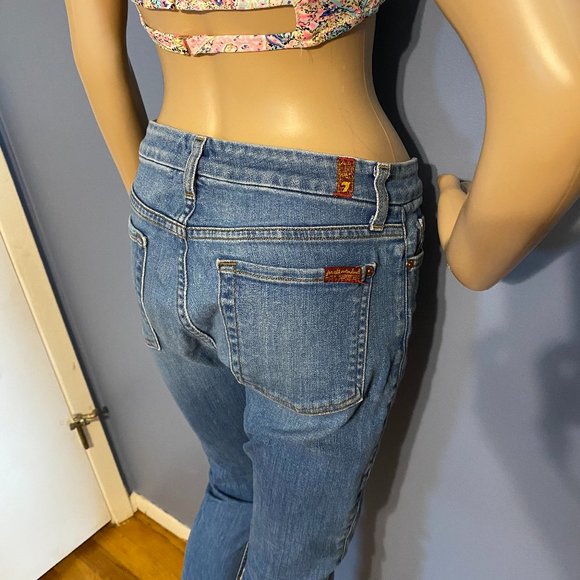CLOSING 9/12 FOR MOVE!!   7 For All Mankind THE SKINNY Jeans Size 27 - Picture 4 of 8